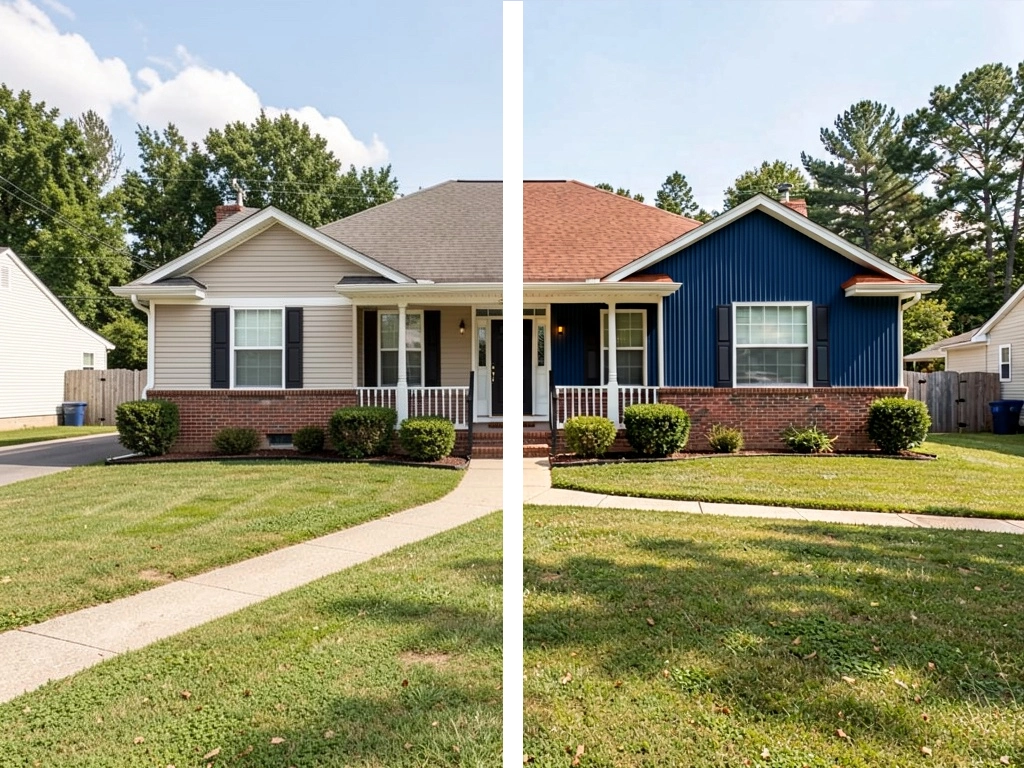 Realistic exterior renovation concept for a homeowner